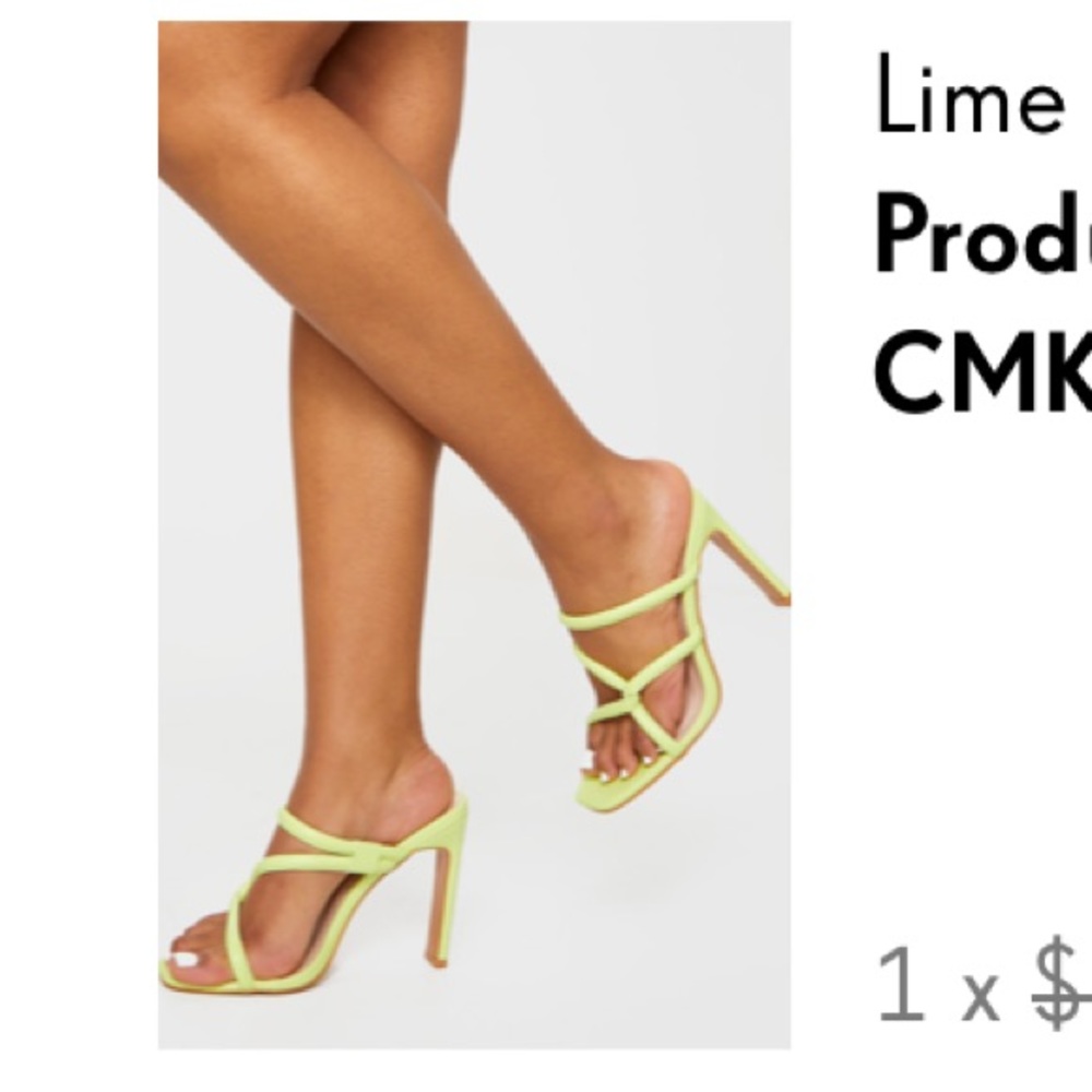 Lime Green Pretty Little Thing Heels
